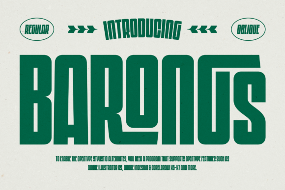 Barongs: A Bold Display Font for Eye-Catching Campaigns