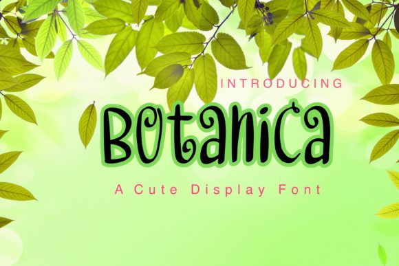 Botanica: A Whimsical and Warm Display Font for Charming Designs
