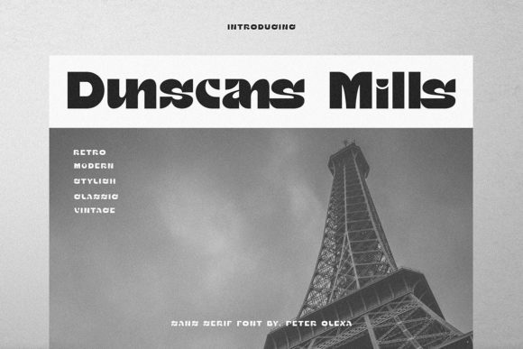Bring Your Handmade Creations to Life with Dunscans Mills Font