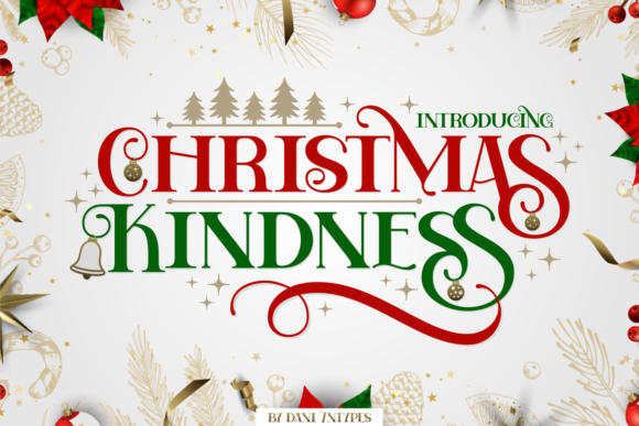Christmas Kindness: A Charming Display Font for Editorial Design