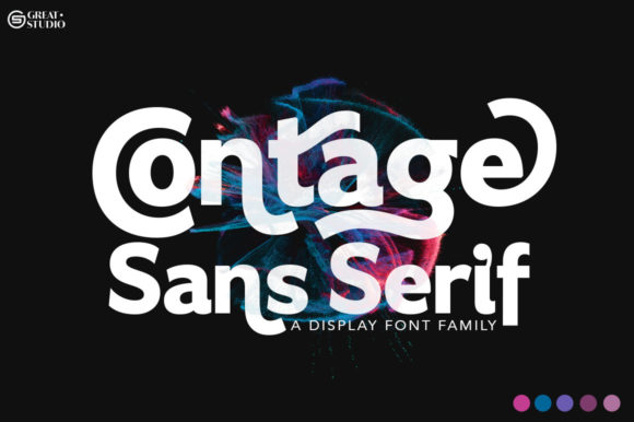 Contage: A Modern Display Font for Web Design