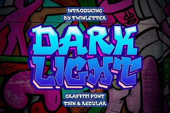 Dark Light: A Futuristic Graffiti Display Font for Web Design