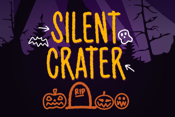 Discover Silent Crater: A Dark and Gloomy Display Font