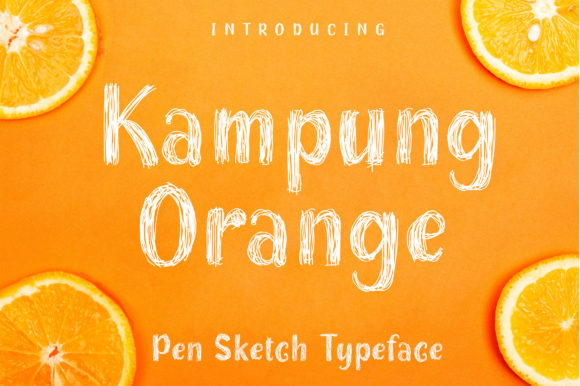 Elevate Your Craft with Kampung Orange Font