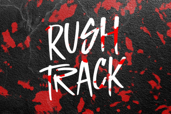 Enhance Your Brand with Rush Track: A Bold Graffiti-Styled Font