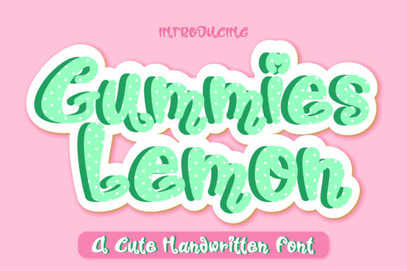 Exploring Gummies Lemon: A Playful Display Font for Creative Projects