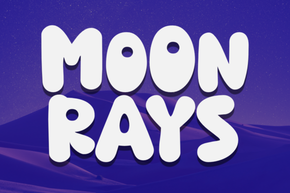 Exploring Moon Rays: A Unique Display Font