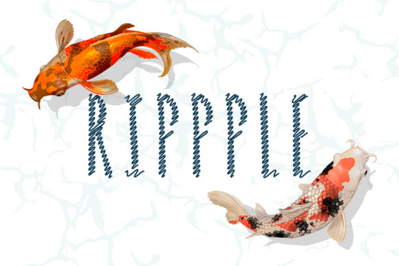 Exploring Rippple: A Wavy Uppercase Font for Creative Projects