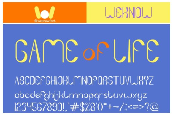 Game of Life: A Cool and Versatile Display Font