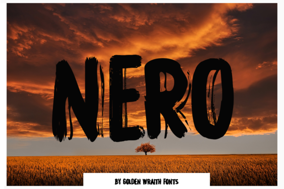 Introducing Nero: A Bold Brush-Styled Typeface for Editorial Design
