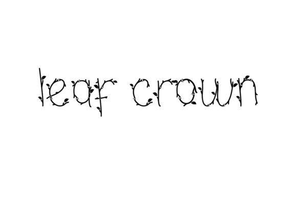 Leaf Crown: A Delicate and Classy Font for Crafters