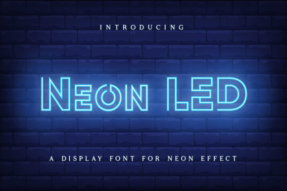 Neon Led: A Retro Display Font for Modern Web Design