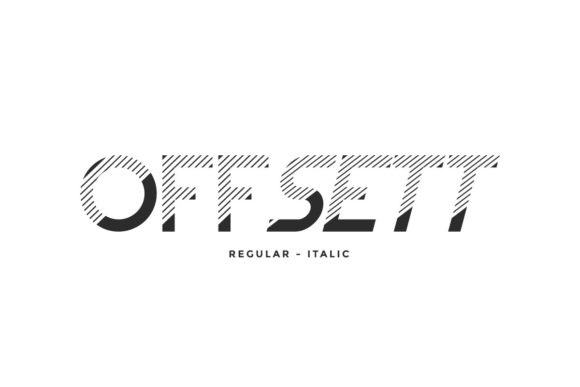Offsett: A Futuristic Display Font for Editorial Design