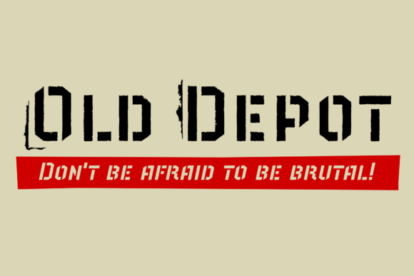 Old Depot: A Bold and Thick Display Font for Impactful Campaigns