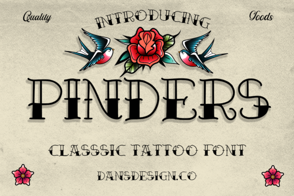 Pinders: A Premium Display Font for Dark and Creepy Designs