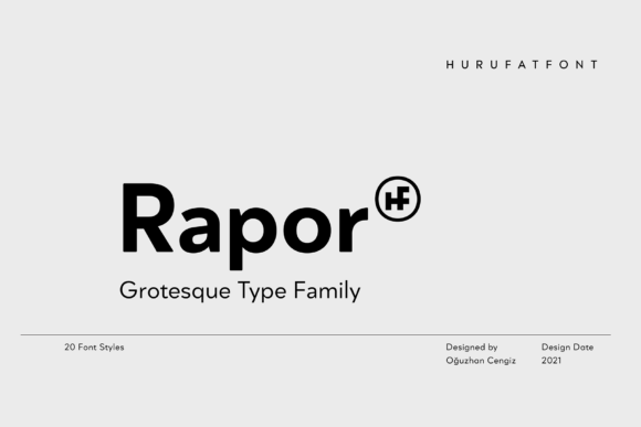 Rapor: A Modern Display Font for Bold Web Design