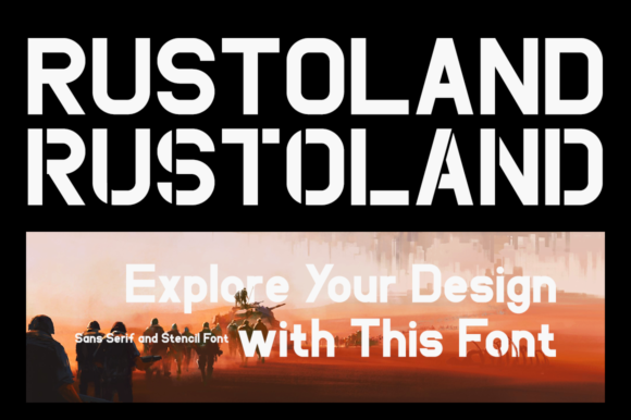 Rustoland: A Bold and Modern Display Font for Crafters