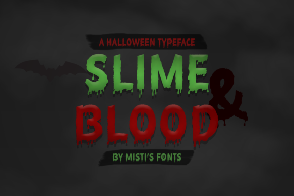 Slime and Blood: A Spooky Display Font for Editorial Design