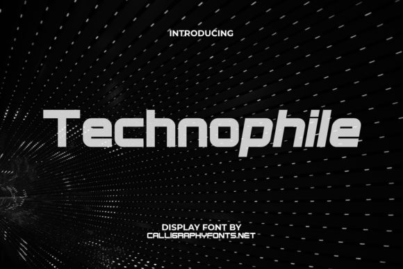 Technophile: A Bold, Robotic Font for Eye-Catching Campaigns