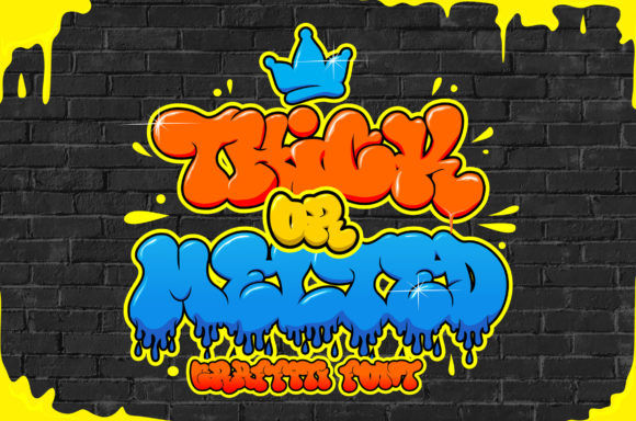 Thick or Melted: A Graffiti-Styled Display Font for Editorial Design