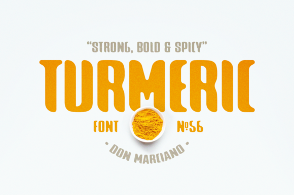 Transform Your Brand with Turmeric Spicy Font