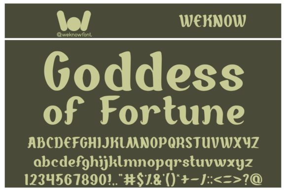 Unleash Creativity with Goddess of Fortune Font