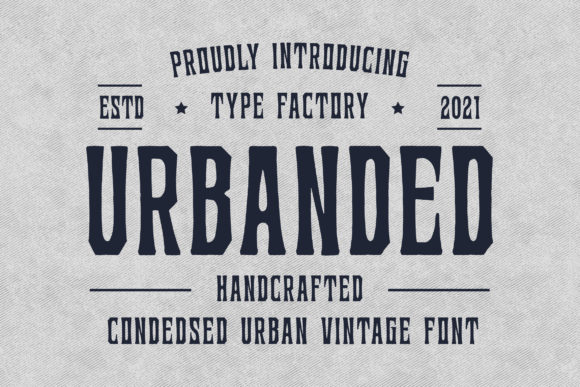 Urbanded: A Bold and Classic Display Font for Web Design