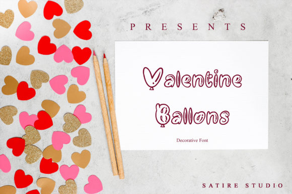 Valentine Ballons: A Charming Display Font for Web Design