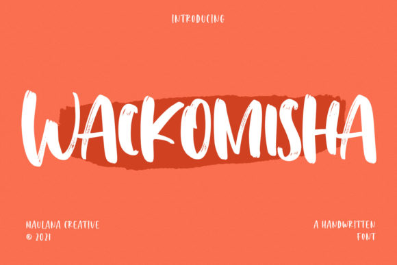 Wackomisha: A Bold and Creative Display Font for Editorial Design